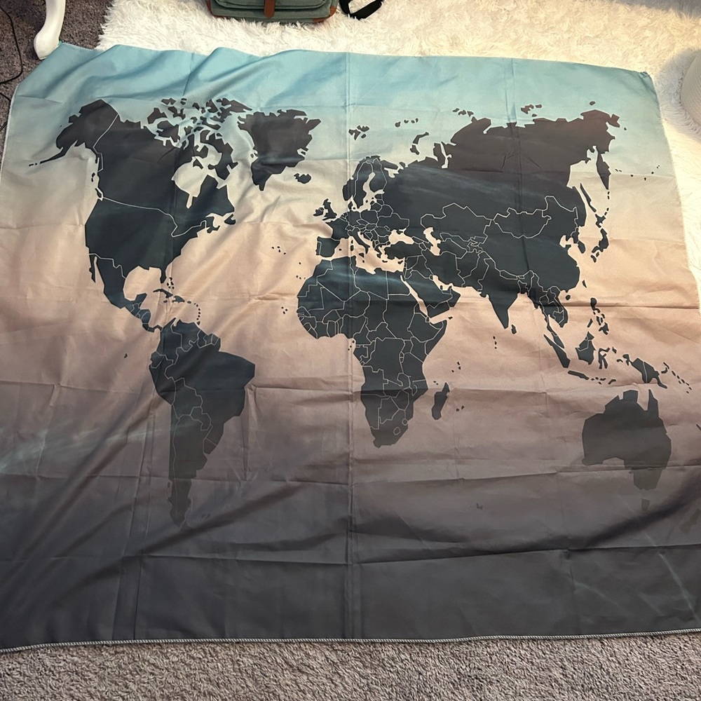 World Map Tapestry